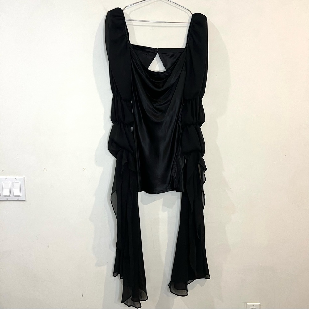 SOLD For Love and Lemons black willow mini dress size XXS - Picture 3 of 12